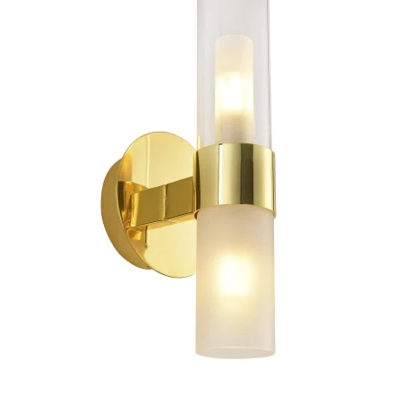 Kinkiet złoty szkło mleczne CANDELA-1 DN1505-1 gold - Step Into Design
